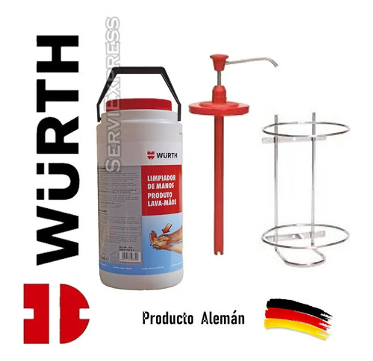 Jabon De Manos 4 Kg  + Dosificado Muro Wurth Concentrado 1