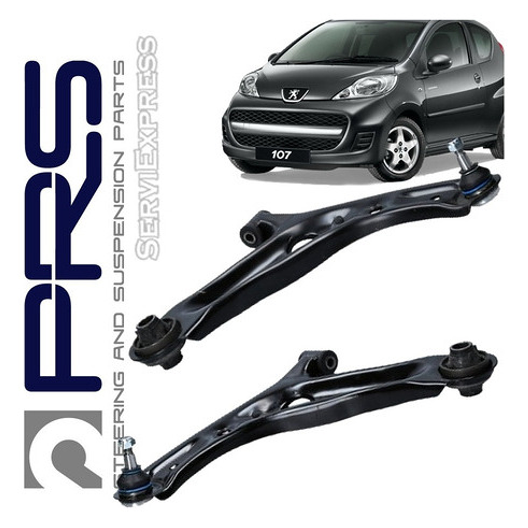 Par De Bandejas Delanteras Peugeot 107 2007-2013 1