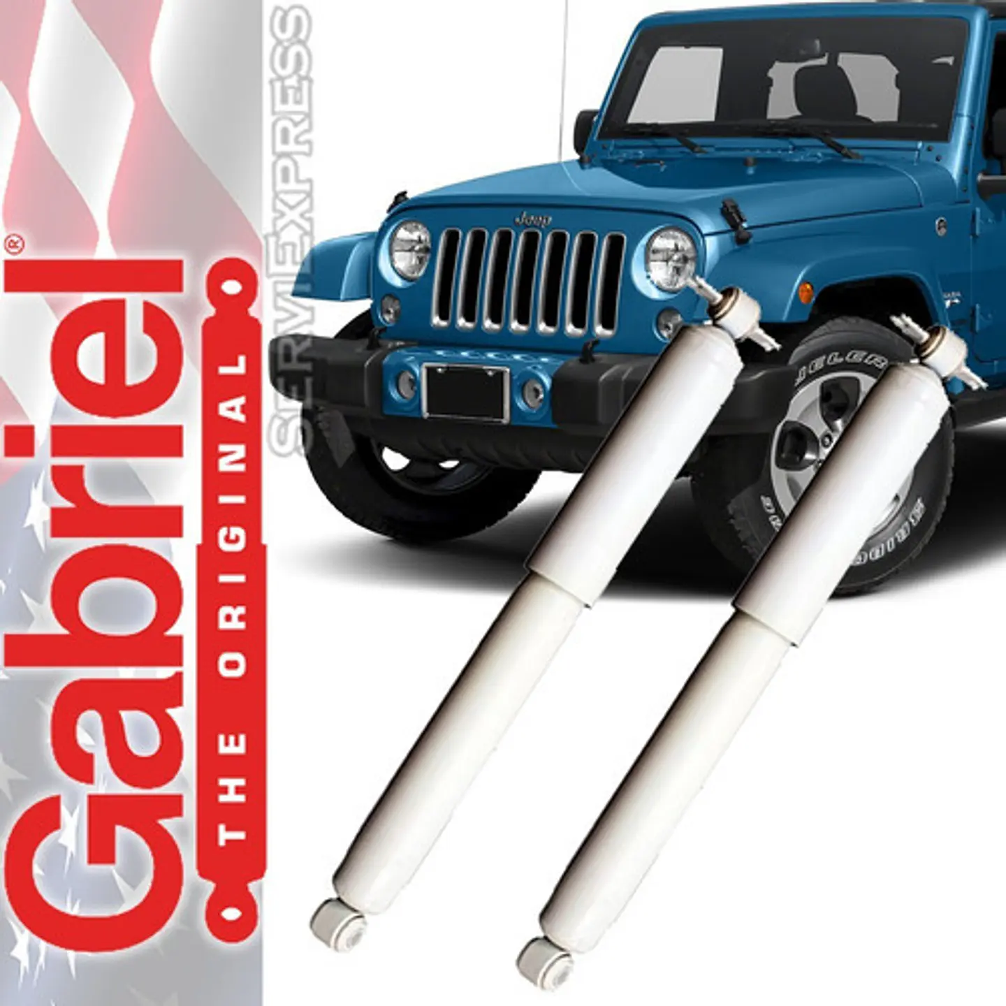 Juego Amortiguadores Gabriel Del/tra Jeep Wrangler 2007-2016 4