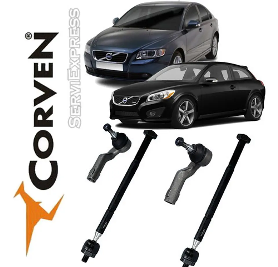 Juego De Terminales Y Axiales Corven Volvo C30 S40 2004-2011 1