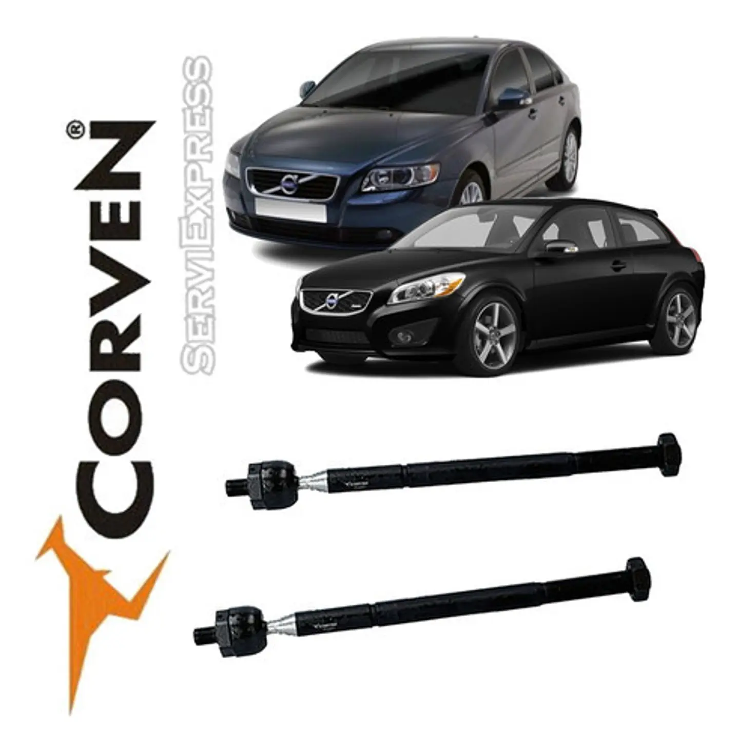 Juego De Terminales Y Axiales Corven Volvo C30 S40 2004-2011 3