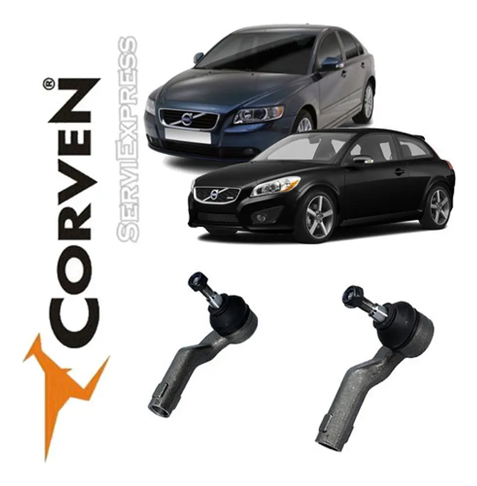 Juego De Terminales Y Axiales Corven Volvo C30 S40 2004-2011 4