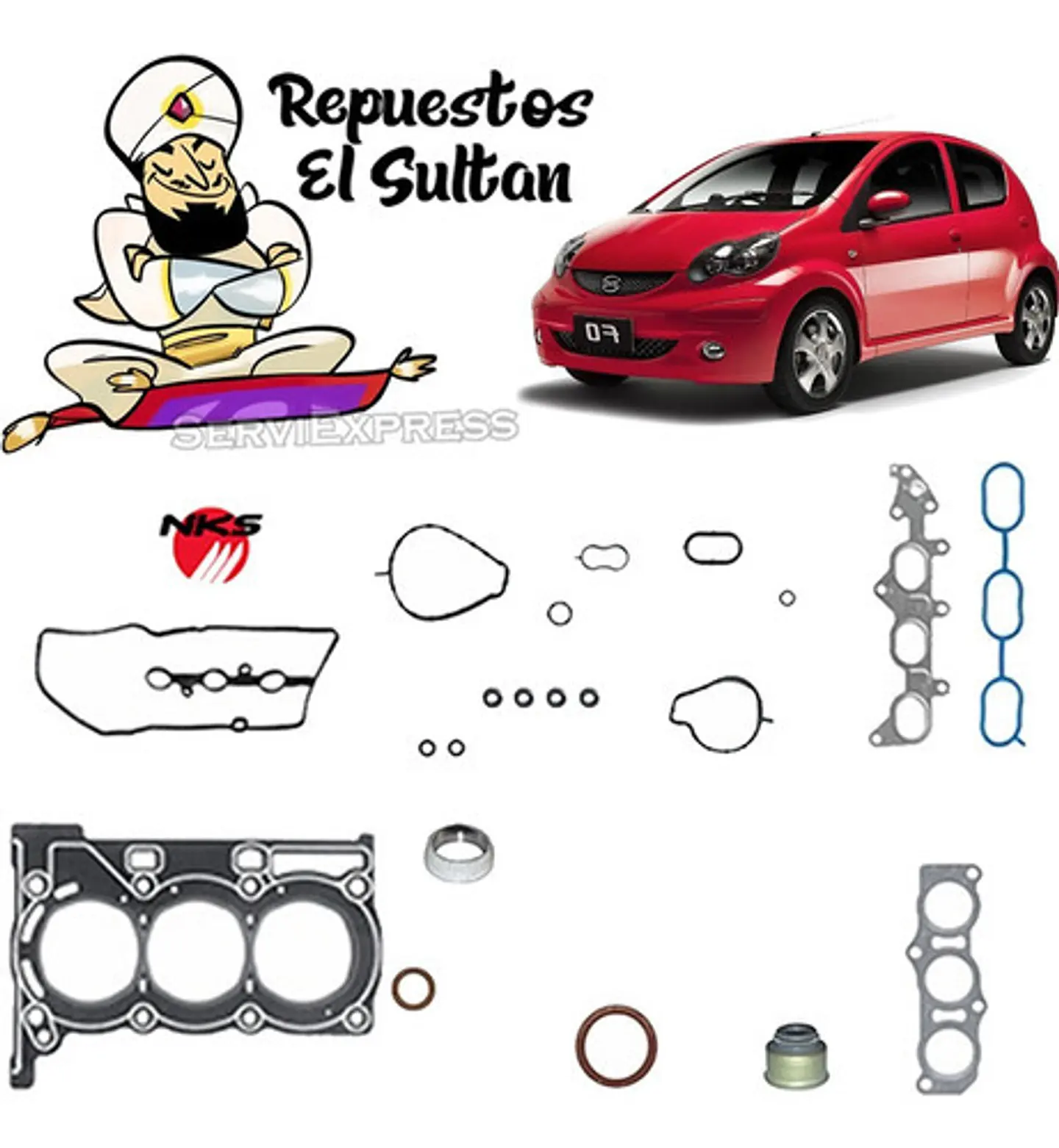 Kit Empaquetaduras Byd F0 1.0 2010-2017 1