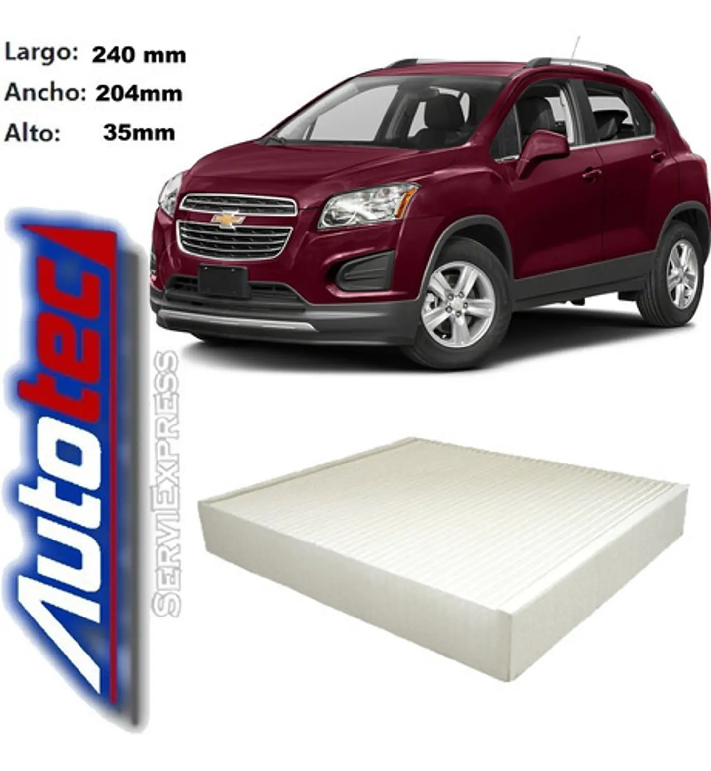 Filtro De Polen Chevrolet Tracker Del 2014 Al 2018 1