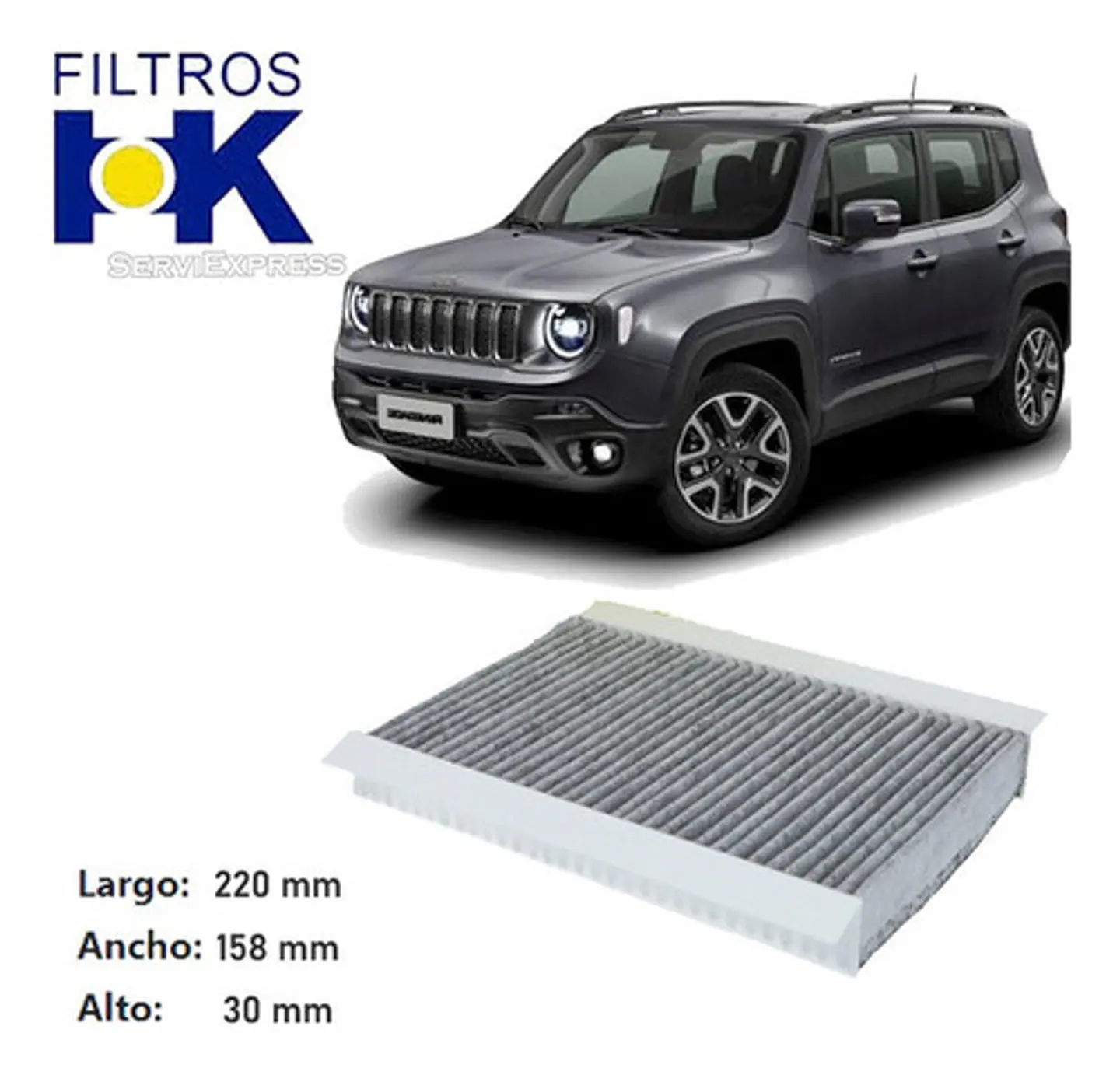Filtro De Polen Para Jeep Renegade 2016 Al 2020 1