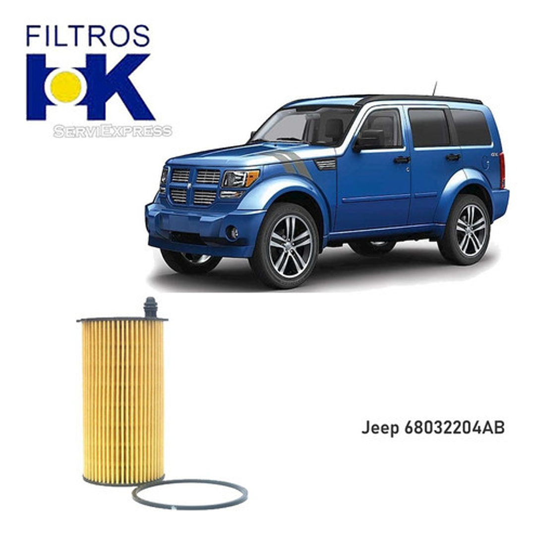 Filtro Aceite Elemento Dodge Nitro 2.8 Del 2004 Al 2008 1