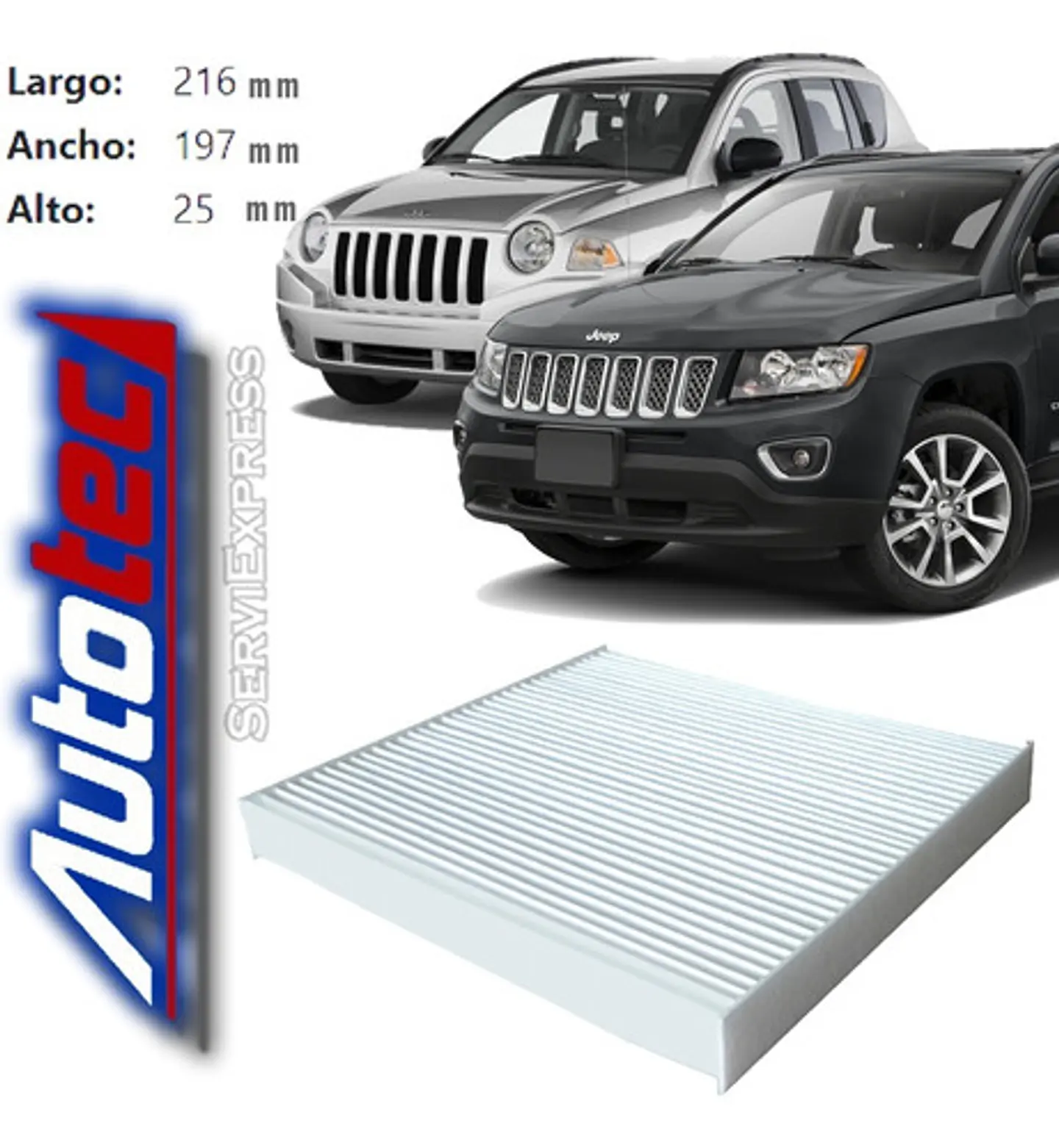 Filtro Polen Para Jeep Compass 2.4 2006 Al 2017 2