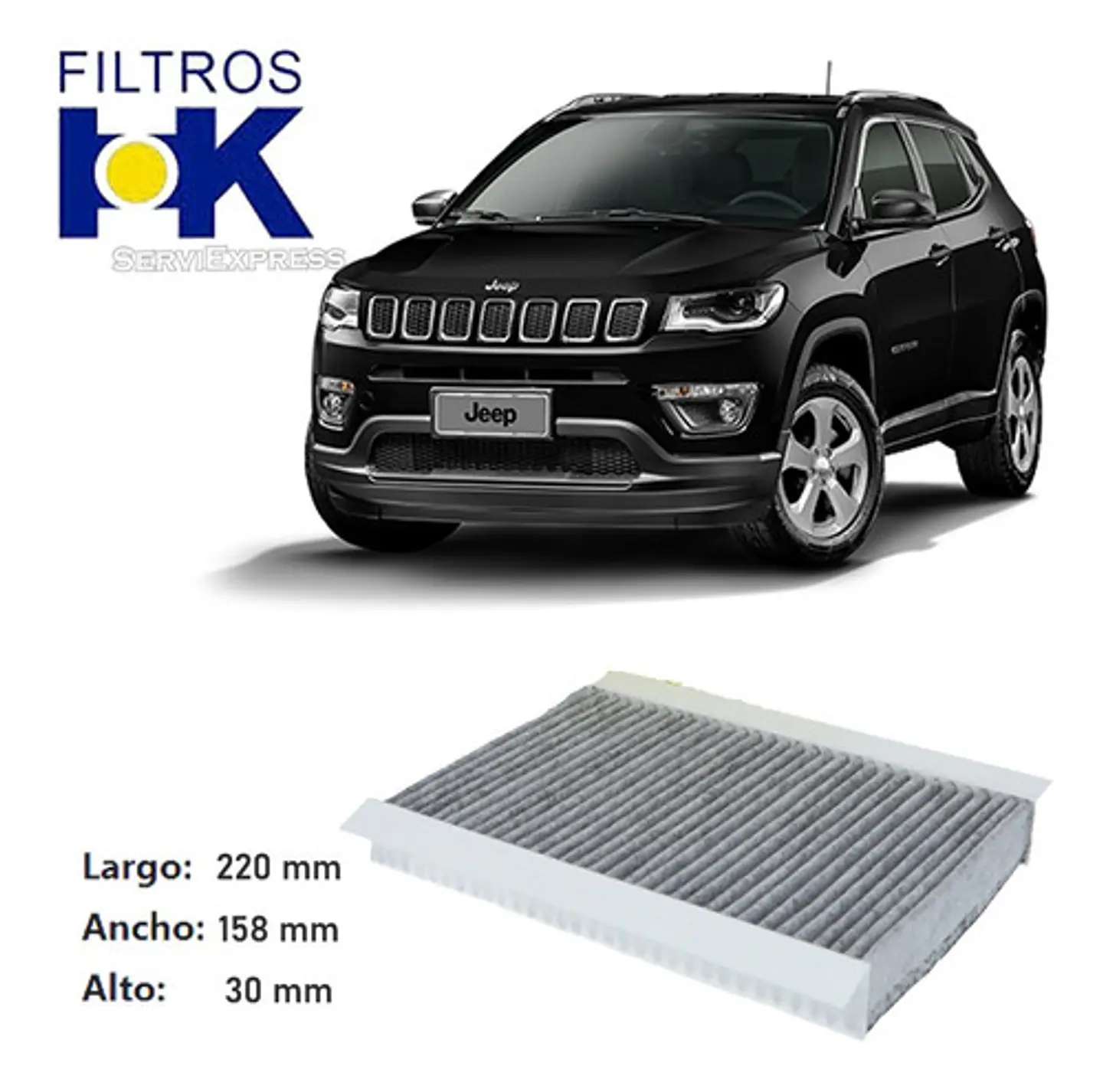 Filtro Polen Para Jeep Compass 2017 Al 2020 1