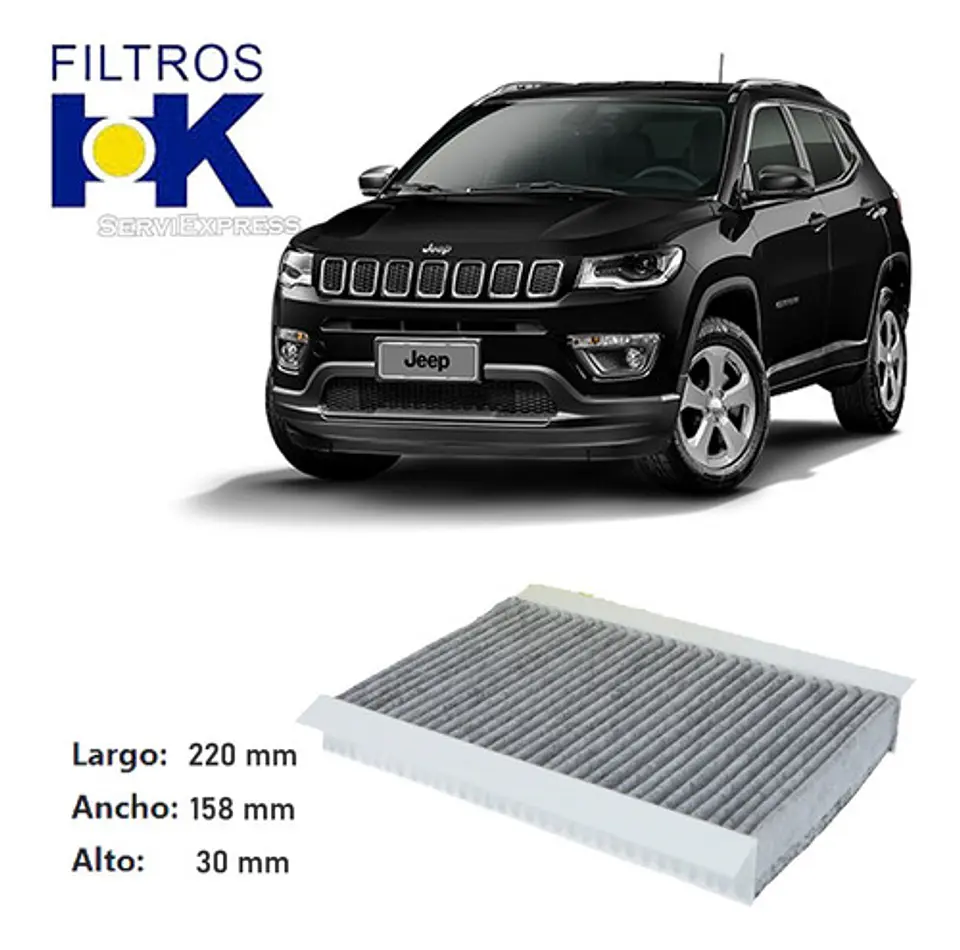 Filtro Polen Para Jeep Compass 2017 Al 2020 1