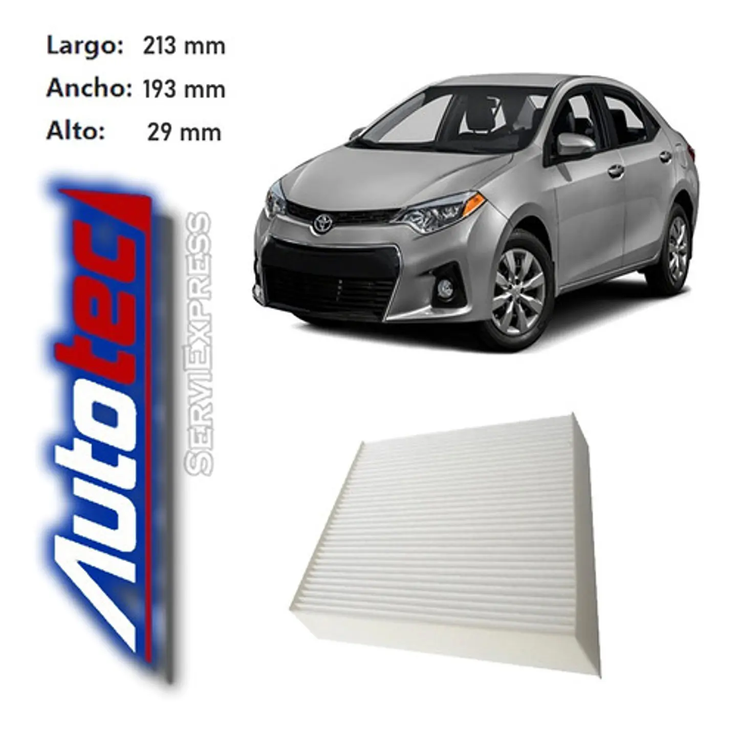 Filtro Polen Toyota Corolla 1.6 Del 2006 Al 2015 1