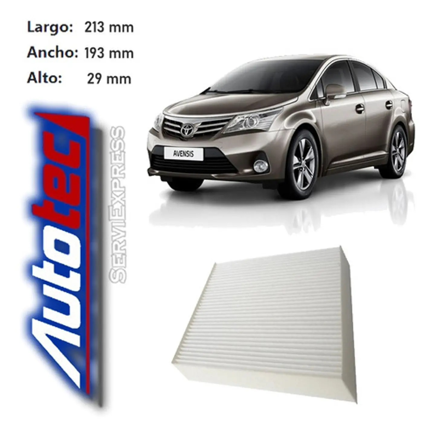 Filtro Polen Toyota Avensis Del 2009 Al 2015 1