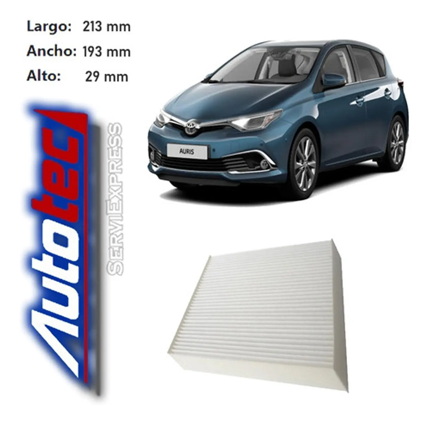 Filtro Polen Toyota Auris Del 2000 Al 2015 1