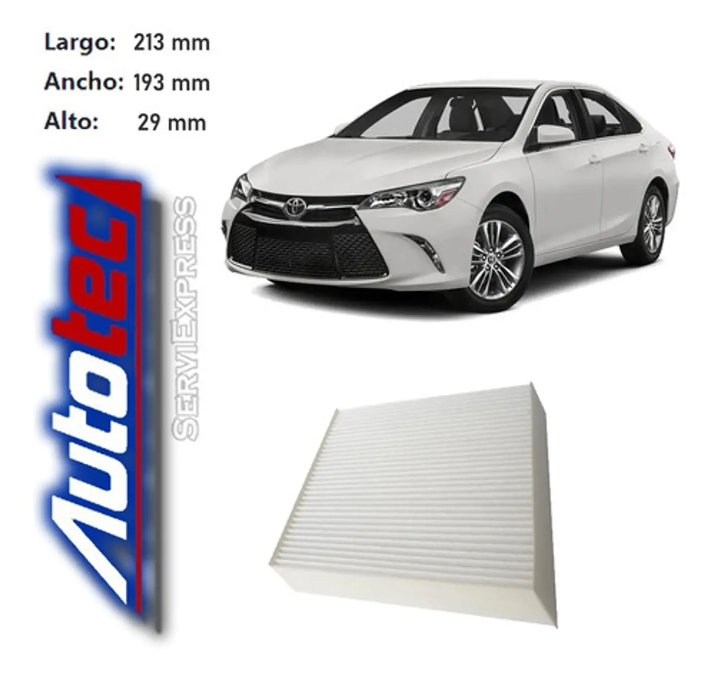 Filtro Polen Toyota Camry Del 2002 Al 2015 1