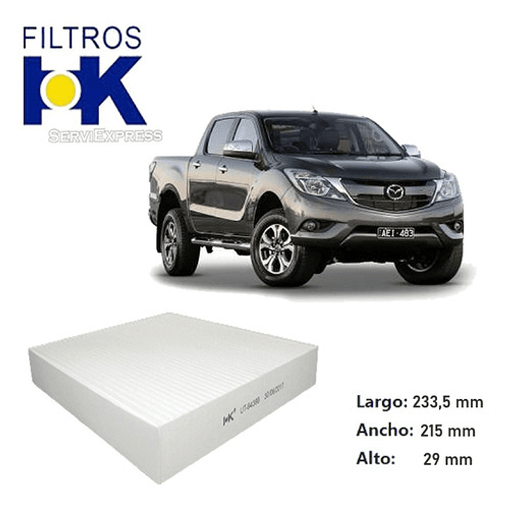 Filtro Polen Para Mazda Bt 50 2.2 Del 2013 Al 2018 2