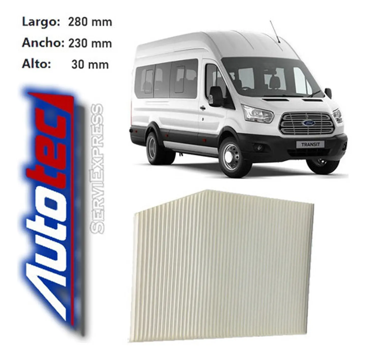 Filtro Polen Para Ford Transit 2.2 Del 2014 Al 2017 1