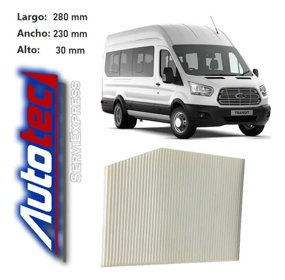 Filtro Polen Para Ford Transit 2.2 Del 2014 Al 2017 1
