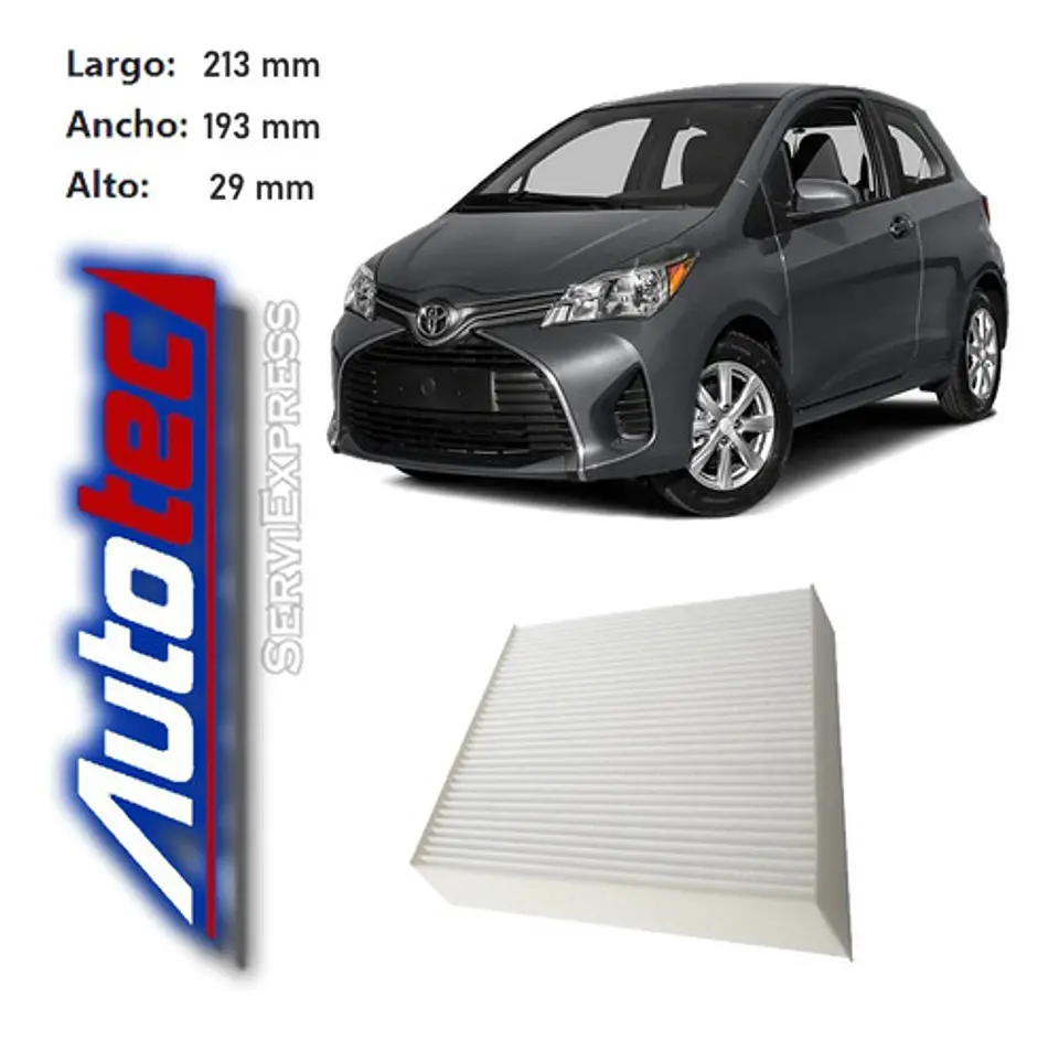 Filtro Polen Toyota Yaris Del 2006 Al 2015 1
