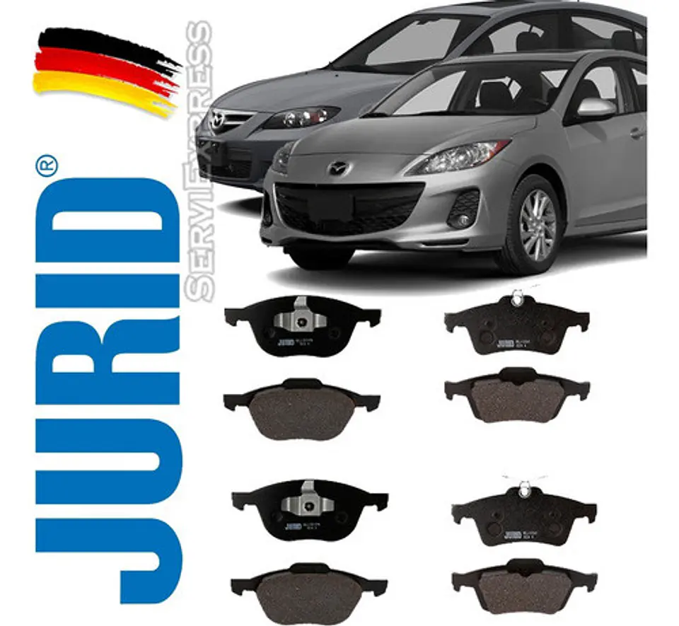 Pastillas Delanteras Y Traseras Mazda 3 2004-2013 Alemanas 1