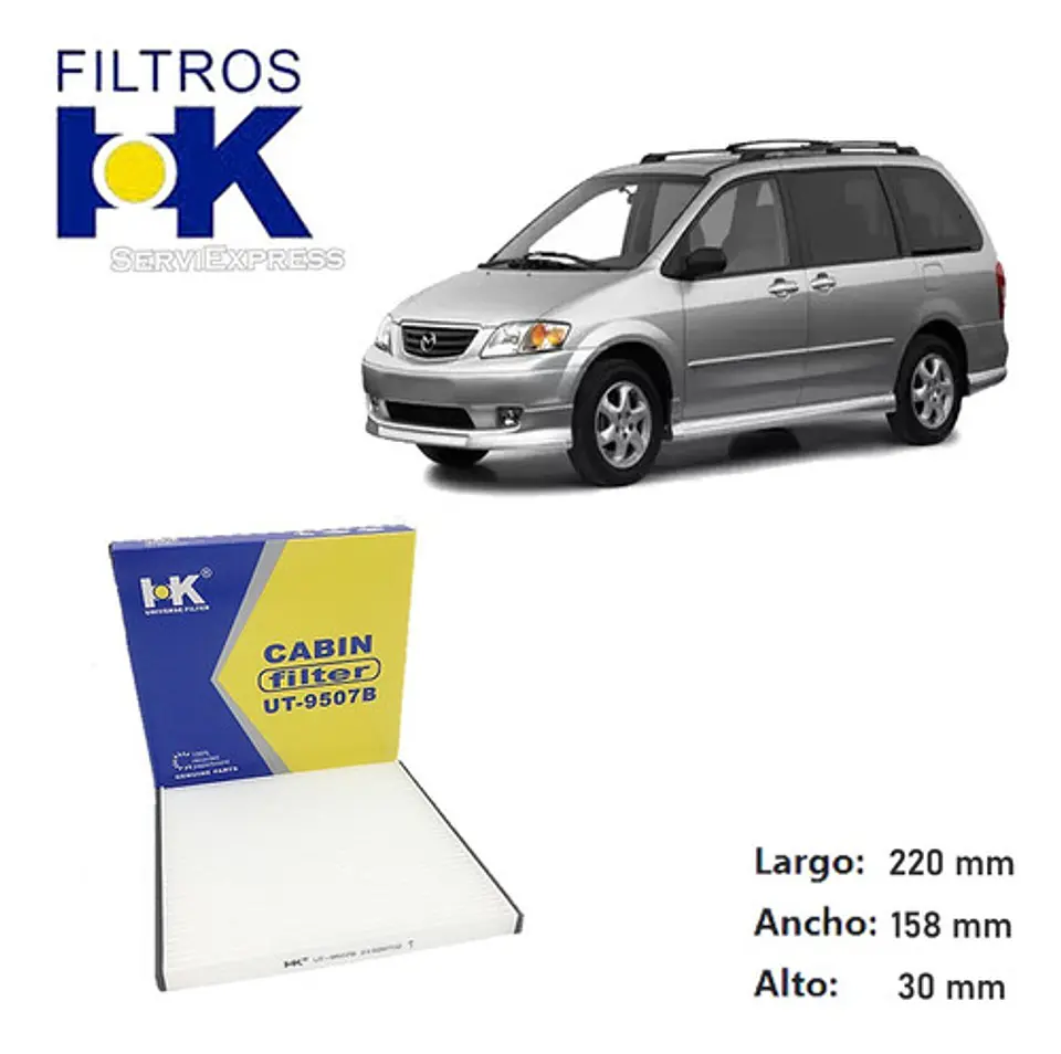 Filtro Polen Para Mazda Mpv Del 2000 Al 2002 1