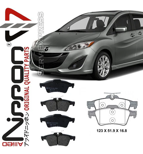 Pastillas De Frenos Japonesas Traseras Mazda 5 Y Premacy