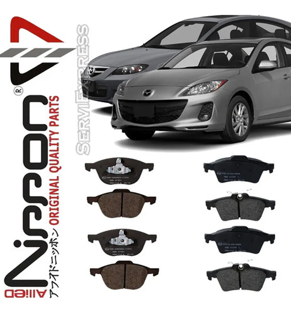 Pastillas Delanteras Y Traseras Mazda 3 2004-2013 Japonesas 1