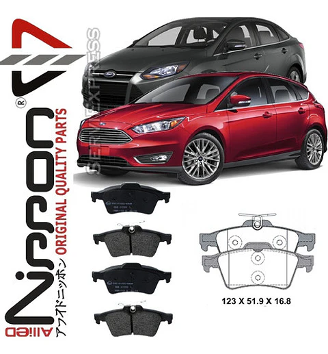 Pastillas De Frenos Traseras Ford Focus 2013-2019 Japonesas