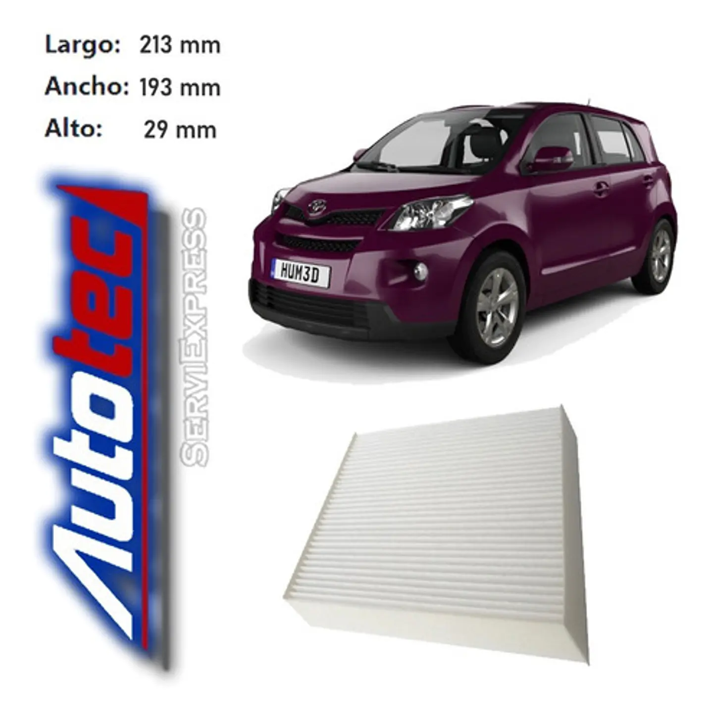 Filtro Polen Toyota Urban Cruiser Del 2010 Al 2017 1
