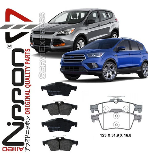 Pastillas De Frenos Traseras Ford Escape 2013-2019 Japonesas