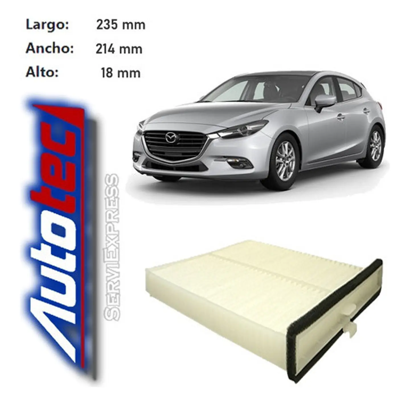 Filtro Polen Mazda 3 2.0 Del 2013 Al 2018 2