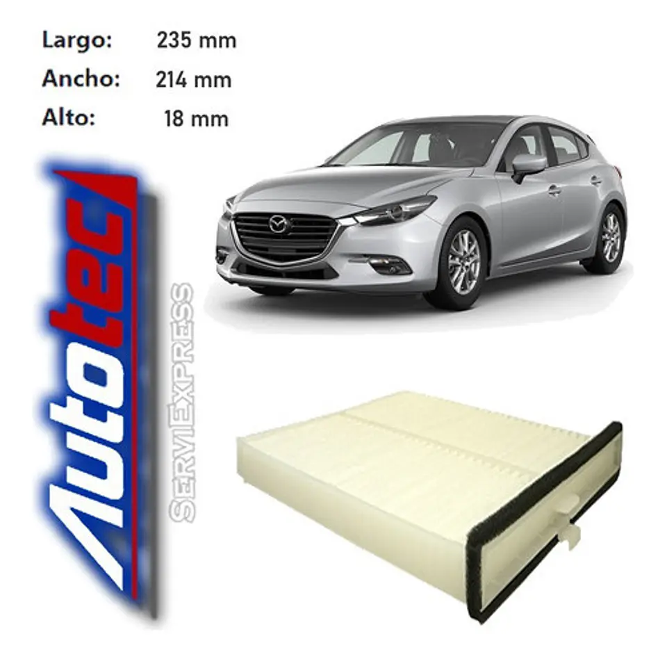 Filtro Polen Mazda 3 2.0 Del 2013 Al 2018 2