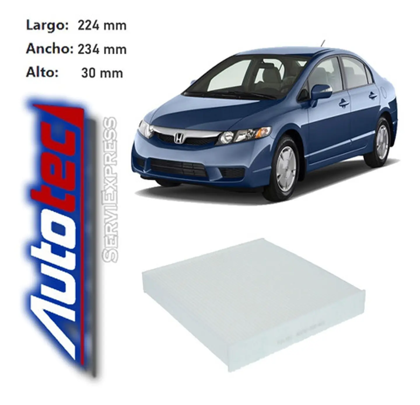 Filtro Polen Honda Civic Del 2006 Al 2012 2