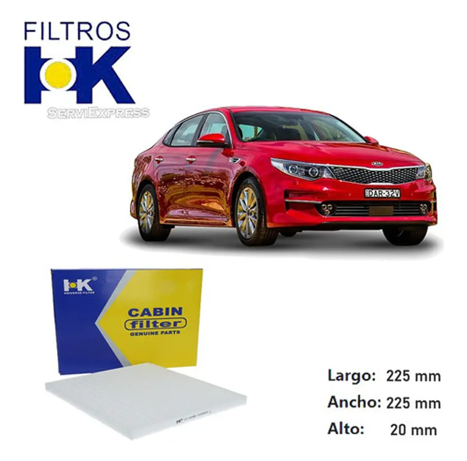 Filtro Polen Kia Optima 2.0 Y 2.4 Del 2011 Al 2016 1