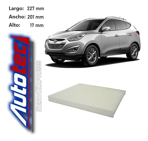 Filtro Polen Hyundai Tucson 2.0 Del 2005 Al 2014