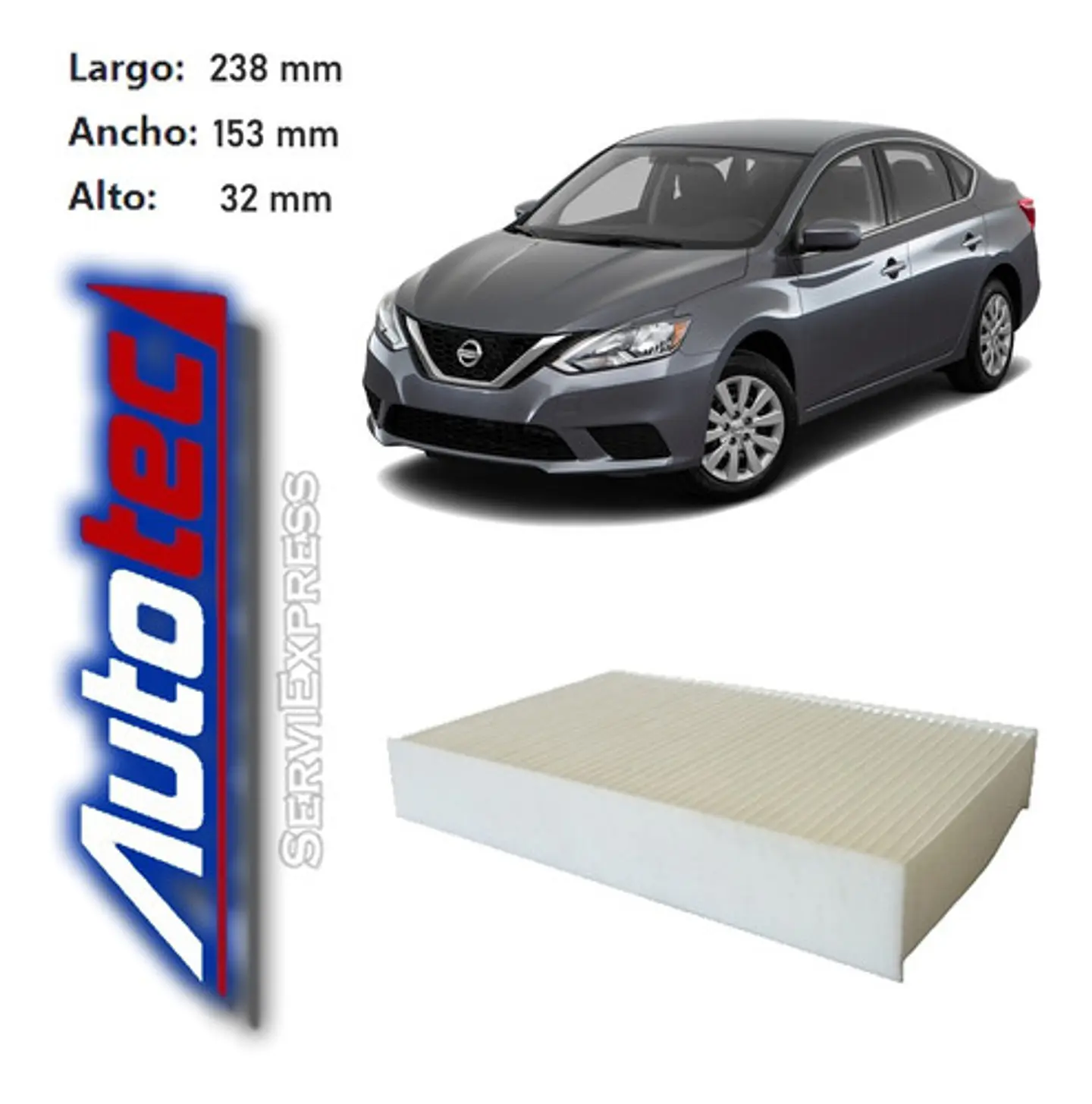 Filtro Polen Nissan Sentra 1.6 Del 2012 Al 2018 1