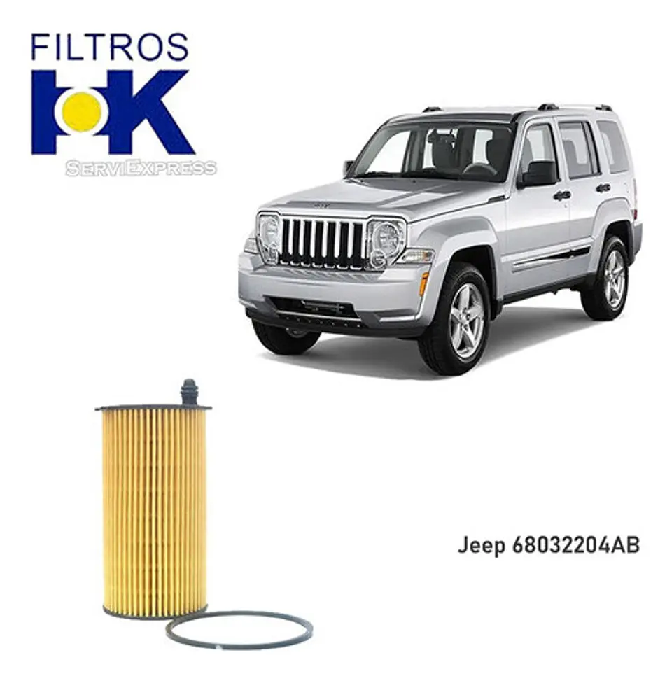 Filtro Aceite Elemento Jeep Cherokee 2.8 Del 2004 Al 2008 1