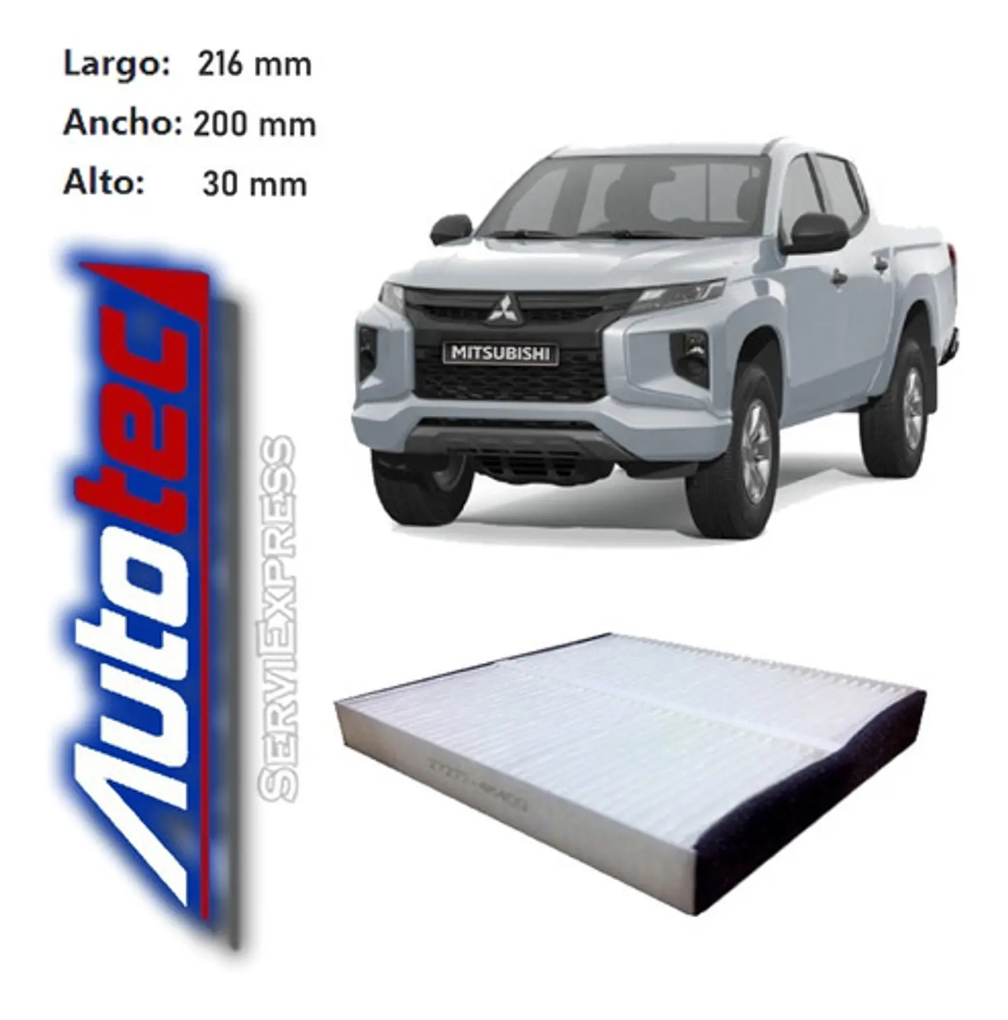 Filtro Polen Mitsubishi L200 2.4 Del 2016 Al 2020 1