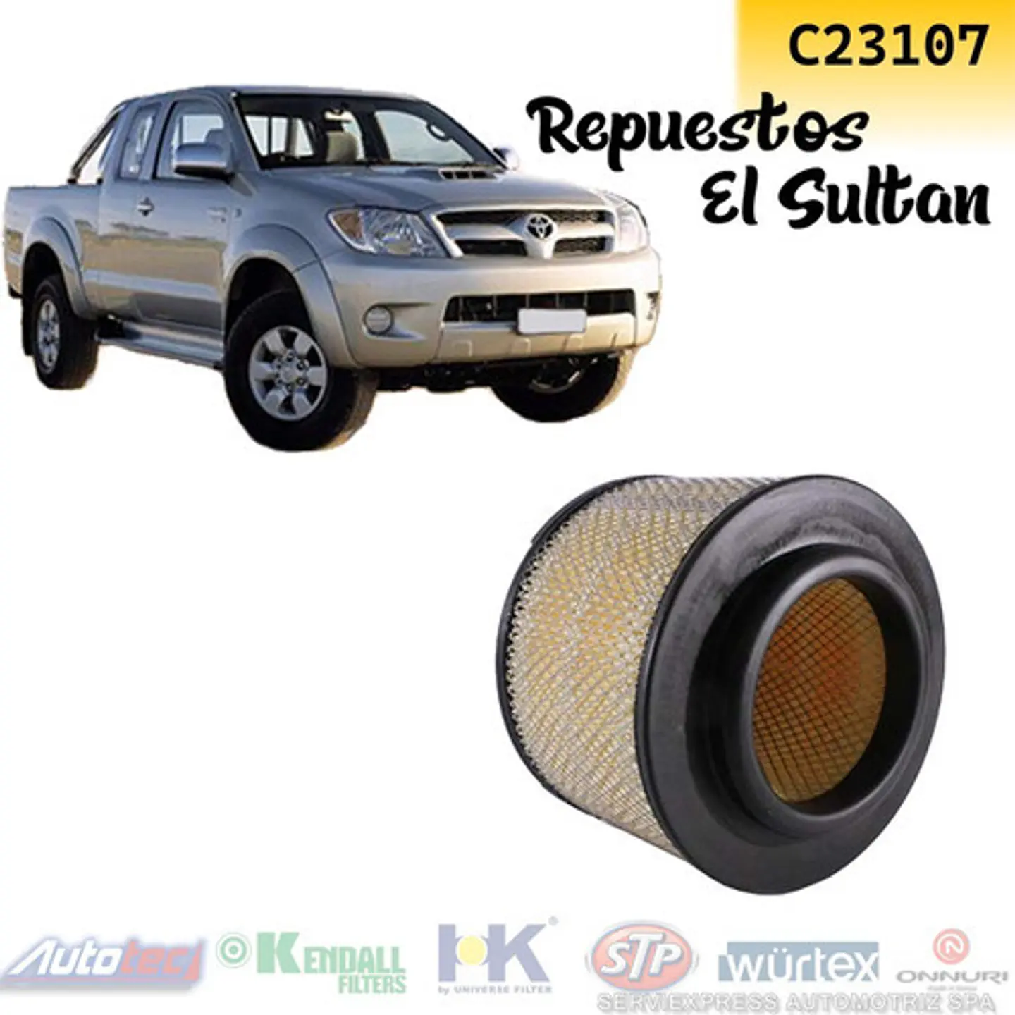 Filtro De Aire Toyota Hilux 2005-2015 Diesel Y Bencinera 1