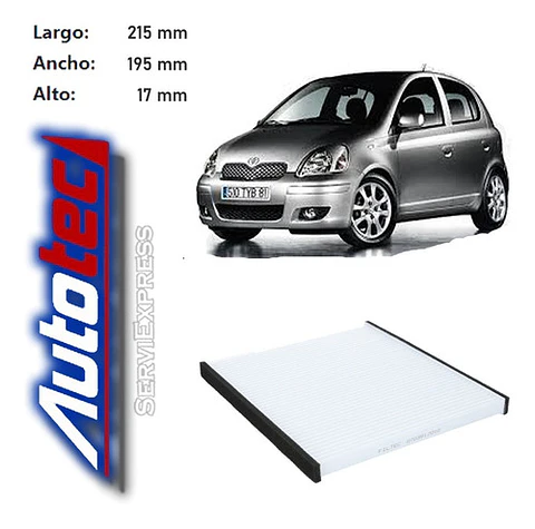 Filtro Polen Toyota Yaris 1.3 Y 1.5 Del 2000 Al 2005