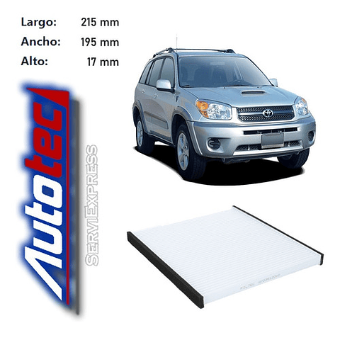 Filtro Polen Toyota Rav4 Del 99 Al 2005 