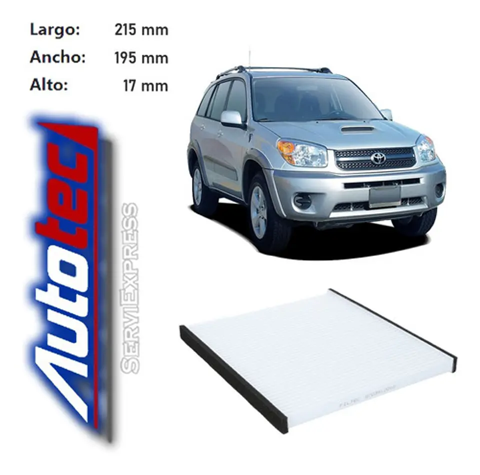 Filtro Polen Toyota Rav4 Del 99 Al 2005  1