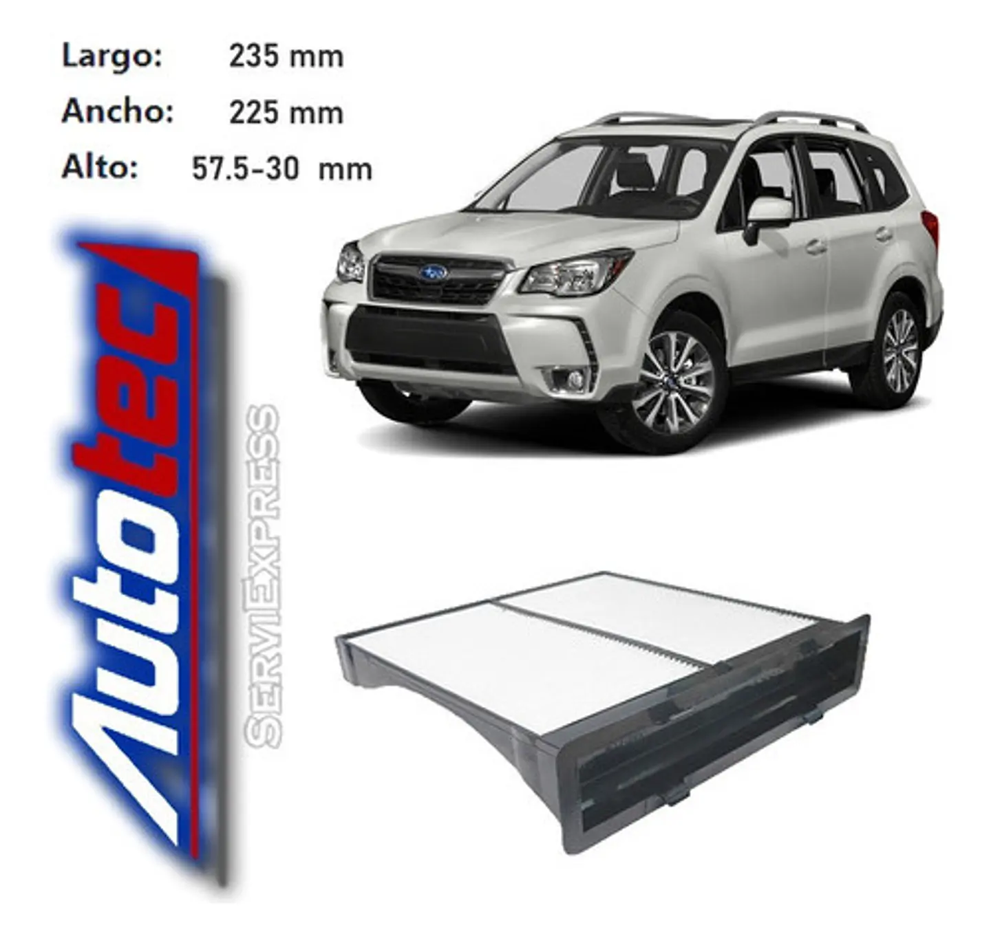 Filtro Polen Subaru Forester 2.0 Del 2012 Al 2017 1