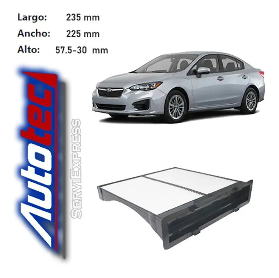 Filtro Polen Subaru Impreza 2.0 Del 2007 Al 2017 1