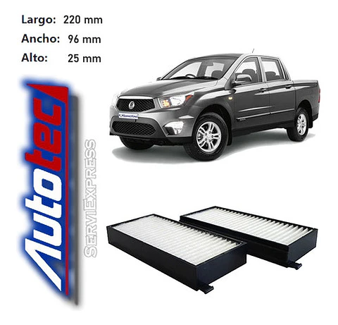 Filtro Polen Ssangyong Actyon 2.0 Del 2006 Al 2018