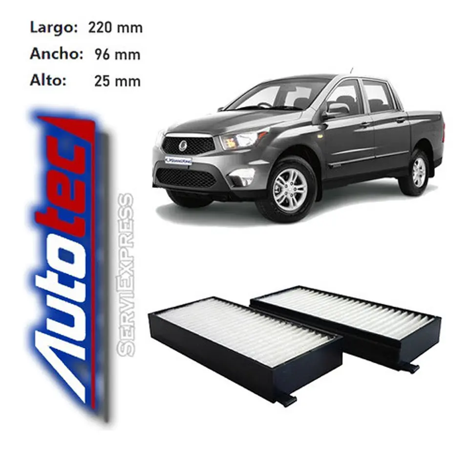Filtro Polen Ssangyong Actyon 2.0 Del 2006 Al 2018 1