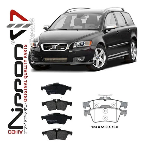 Pastillas De Frenos Traseras Volvo V50 Del 2005 Al 2010