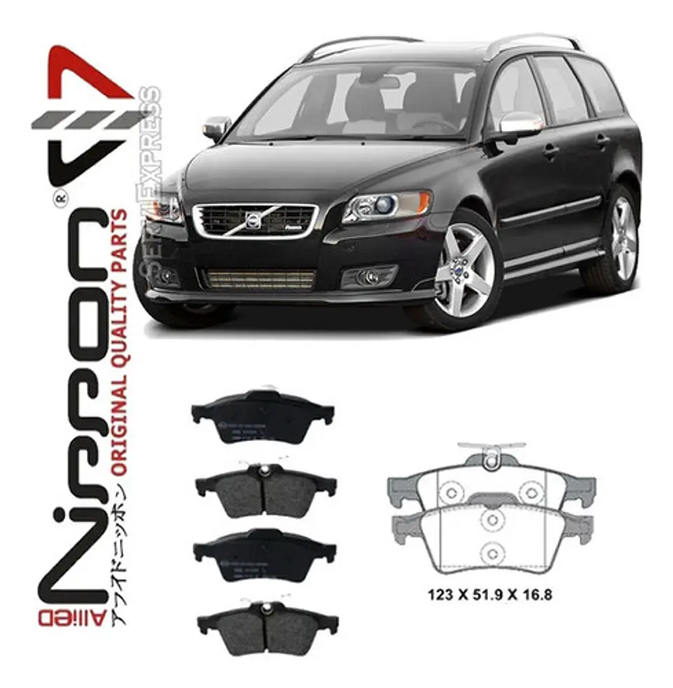 Pastillas De Frenos Traseras Volvo V50 Del 2005 Al 2010 1