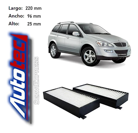 Filtro Polen Ssangyong Kyron 2.0 Del 2006 Al 2013
