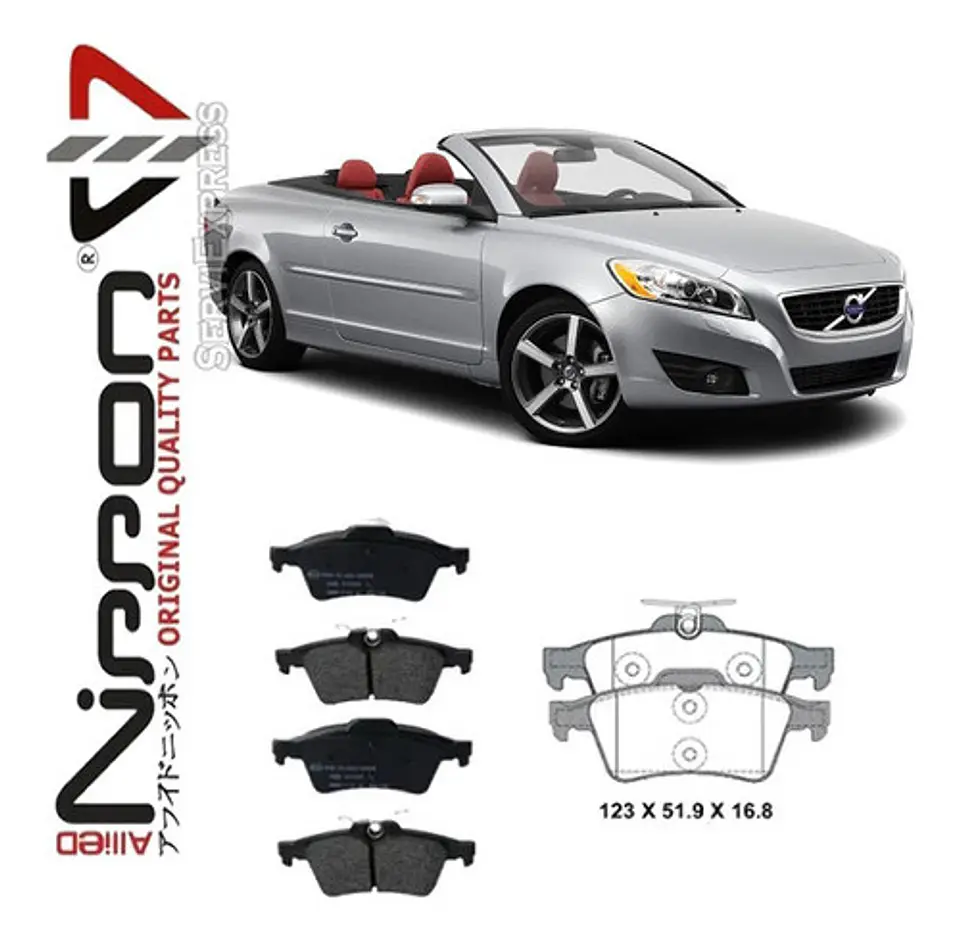 Pastillas De Frenos Traseras Volvo C70 Del 2006 Al 2012 1