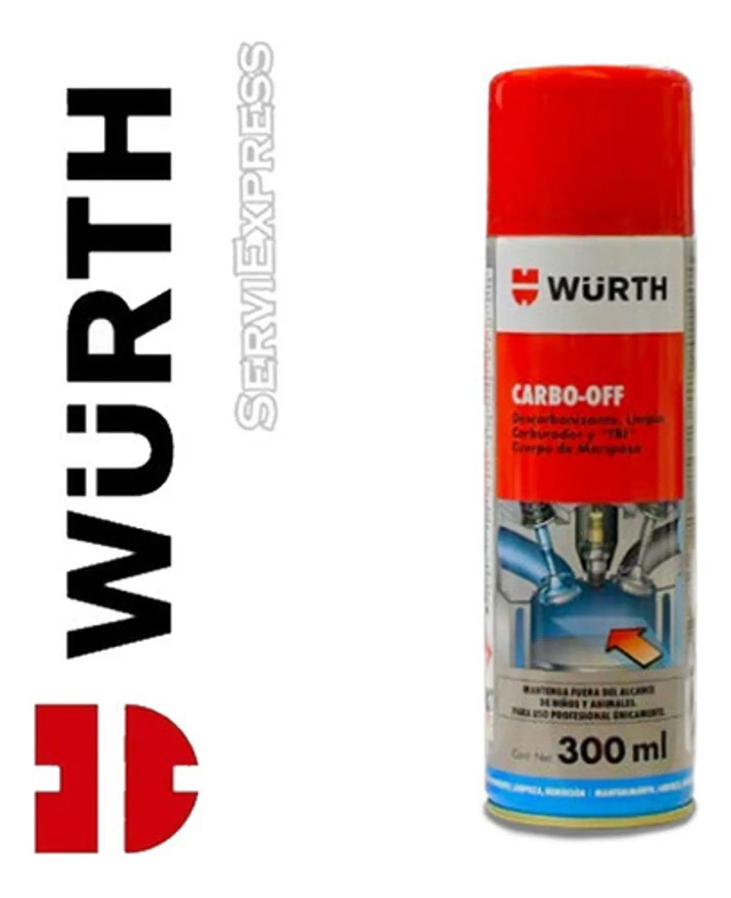 Limpia Carburador 300ml Wurth Carbo Off 1