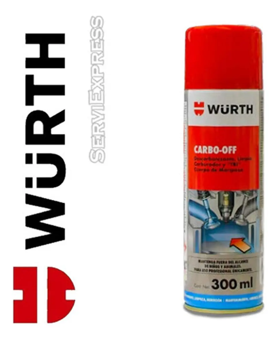 Limpia Carburador 300ml Wurth Carbo Off 1